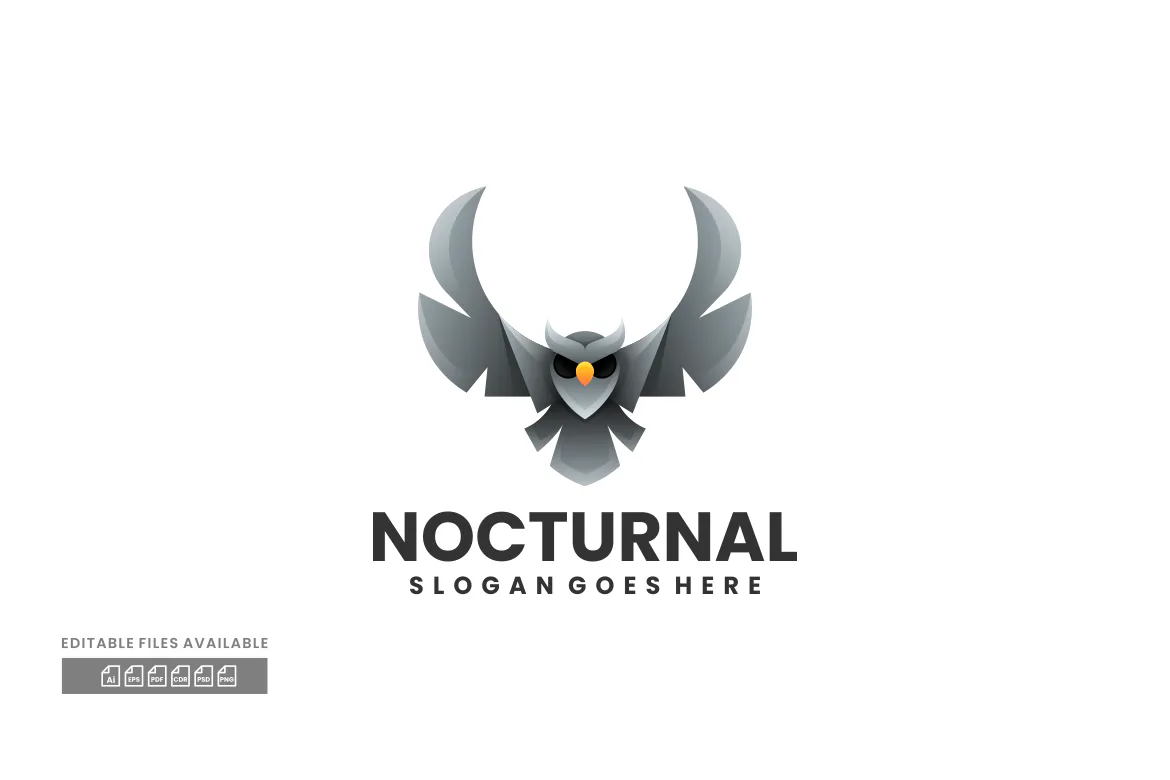 Nocturnal Gradient Colorful Logo